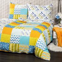 4Home Patchwork blue krepp ágynemű