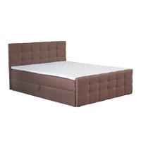 Boxspring ágy, 180x200, barna, BEST