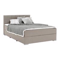 Boxspring típusú ágy 120x200, szürkésbarna taupe, FERATA TV KOMFORT