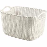 Curver Knit tároló kosár 19 L, krémszínű