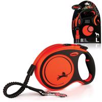 Flexi Önbehúzó póráz Xtreme L, 8 m, 55 kg,narancssárga