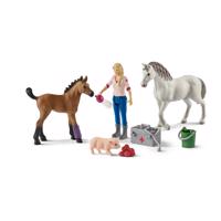 Schleich 42486 Orvoslátogatás kancánál és csikóknál