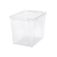 SmartStore Classic tárolódoboz, fehér klipszekkel, 52 l