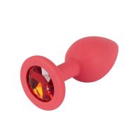 Szilikon anális dugó Jewel Red Plug kicsi