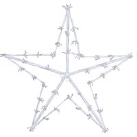 White star karácsonyi LED-es dekoráció, 80 cm